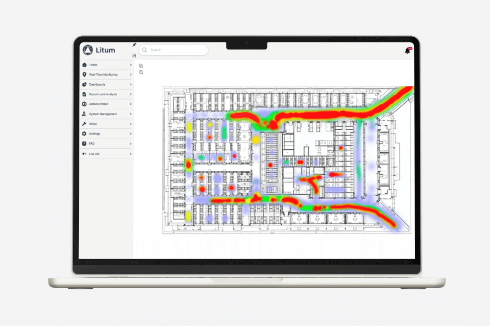 heat map rtls employee tracking