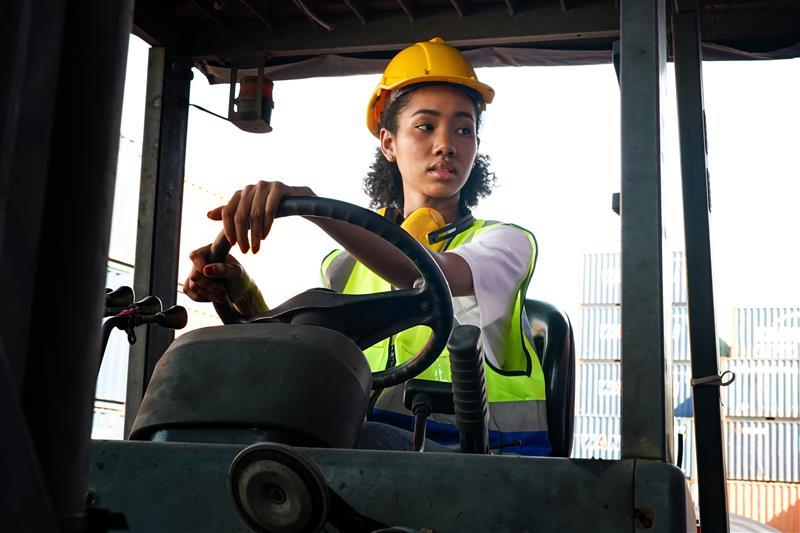Smart Warehouses with forklift safety