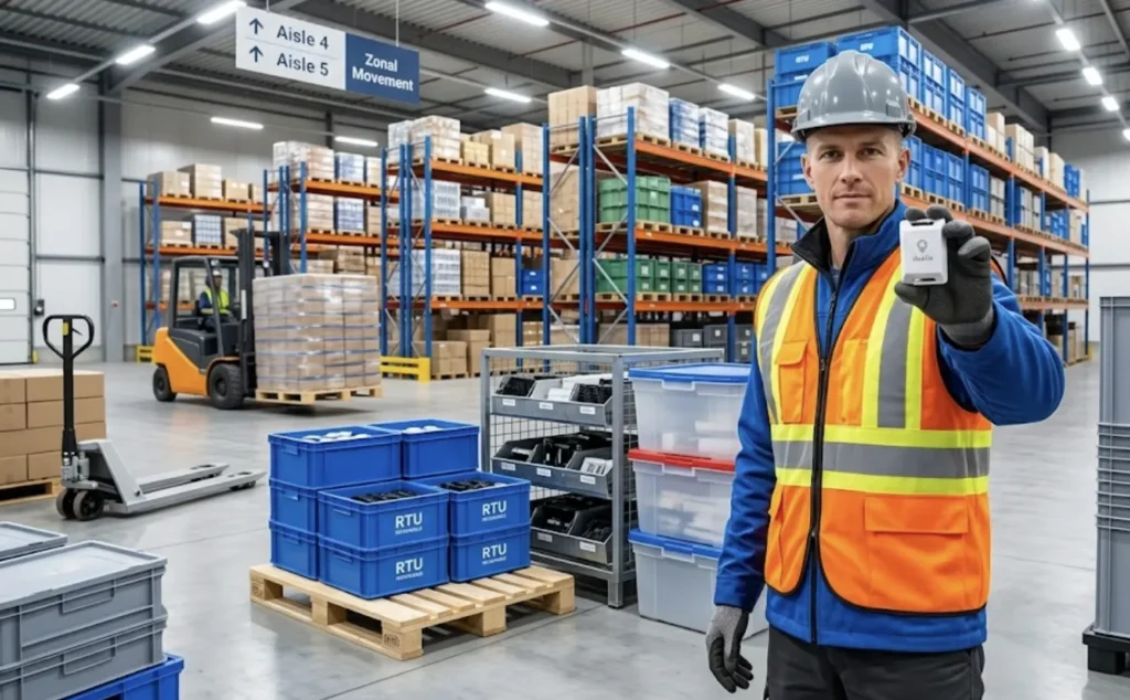 Connected Worker Safety: What It Means and How RTLS Helps 4 dualis Returnable transport items bins pallets and racks result