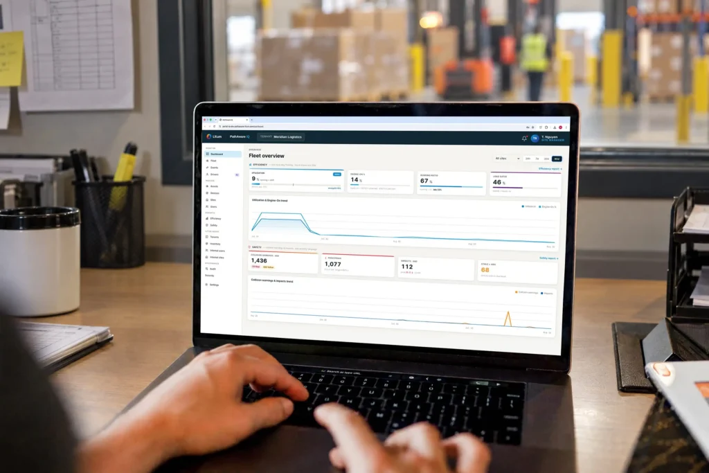 Forklift Safety Is No Longer Just About Avoiding Collisions 3 pathaware platform on laptop